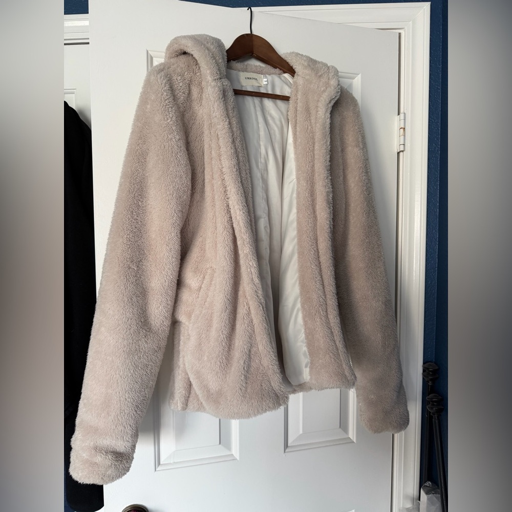 Wild Fable Soft Cream Teddy Jacket